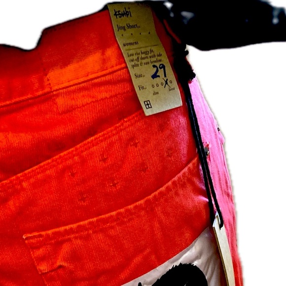 COPY - NWT Ksubi low-rise Jing shorts, high mid-waisted red denim BRAND NEW w/ … - Picture 10 of 15